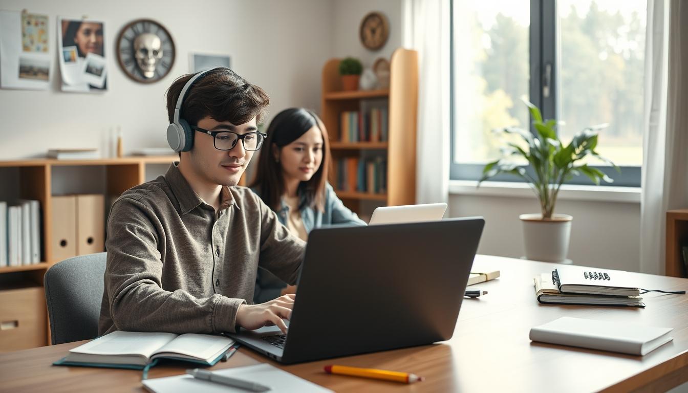 Organized study environment supporting productive learning